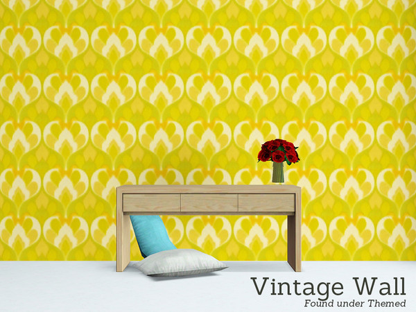 Sims 3 — Vintage Wall by Angela — Vintage pattern for your walls i guess.