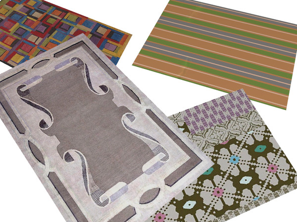 Sims 3 — Sterling Pointe Modern Rug by wolfspryte — part of the Sterling Pointe Bedroom Collection I have all EPs and SPs