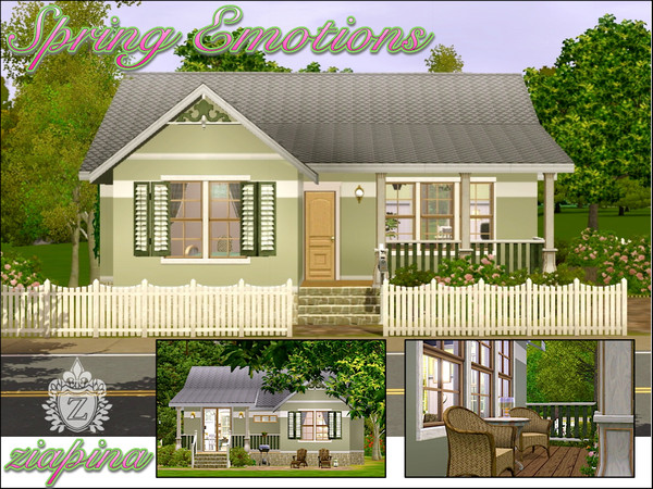 Sims 3 — Spring Emotions Cottage by ziapina — This lovely little cottage inspired by fantasticSims beautiful Spring