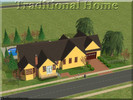 Sims 2 — Traditional Home by TheBaconQueen — Fully funished, this home has a stylish living room and garage. It also