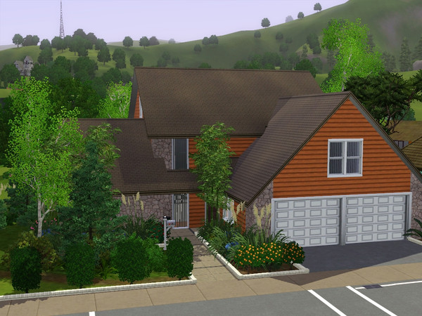 Sims 3 — Serenery Green by Djeranotjuh — A very nice family oriented house with a great and really green garden. It's