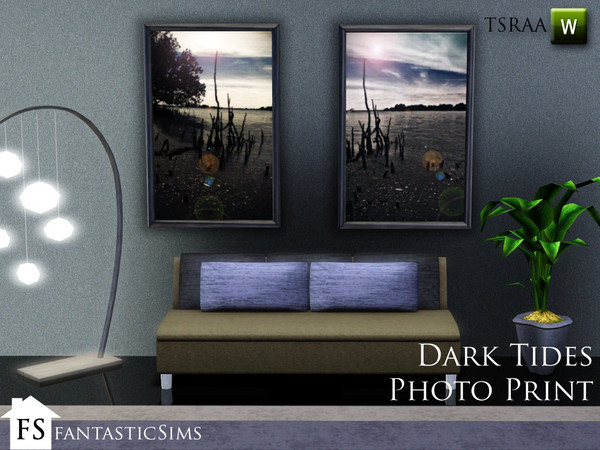 Sims 3 — Dark Tides Photo Prints FS by fantasticSims — The beautiful coast captured at dusk. These two original photo