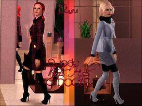 Sims 3 — Suede Thigh Boots by Playful — A sleek modern pair of thigh high boots for YA/Adult.
