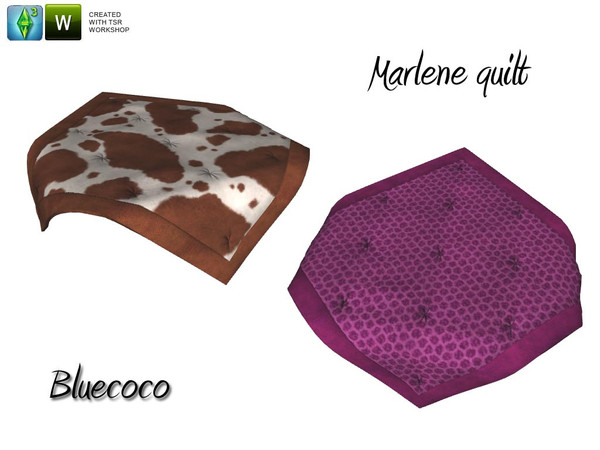 Sims 3 — Marlene quilt by bluecoco2 — created by Bluecoco for sims3 - new mesh
