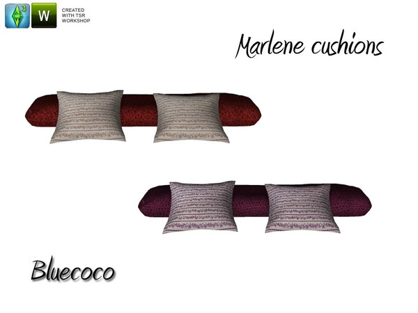Sims 3 — Marlene cushions by bluecoco2 — created by Bluecoco for sims3 - new mesh