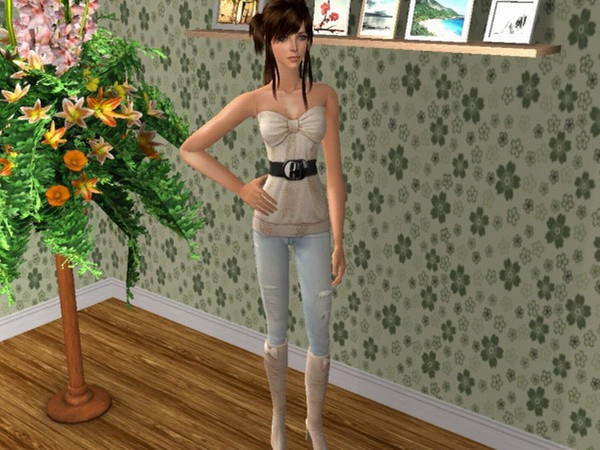 Sims 2 — Jessie by blueeyes58972 — This is Jessie. She is wear whole outfit with boots. Enjoy :)