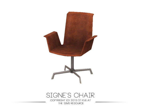Sims 3 — Signe's Chair by DT456 — A retro inspired yet modern dining chair suitable for any table, or home. 