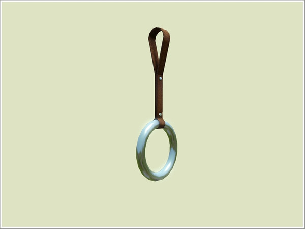 Sims 3 — Metro handrail round holder by Severinka_ — A collection of objects for the urban underground. Round holder for