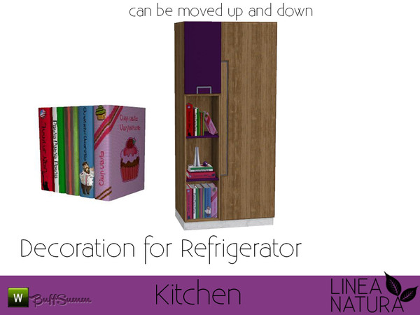 Sims 3 — Linea Natura Kitchen Deko Refrigerator 3 by BuffSumm — Part of the *Linea Natura Series - Kitchen* ***TSRAA***
