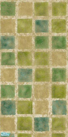 Sims 2 — Foxy Devil Wall Tile 02 by FoxyDevil — Green & Tan Tile for your kitchen or bathroom. No expansion pack