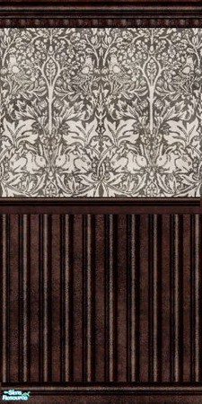 Sims 2 — A Haunting We Will Go! - Wallpaper 7 by galilea — A very worn wallcovering that is suitable for those old, old