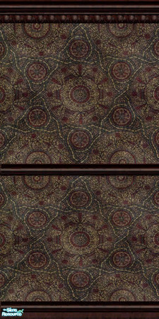 Sims 2 — A Haunting We Will Go! - Wallpaper 6 by galilea — A very worn wallcovering that is suitable for those old, old