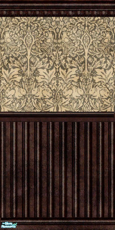 Sims 2 — A Haunting We Will Go! - Wallpaper 5 by galilea — A very worn wallcovering that is suitable for those old, old