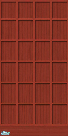 Sims 2 — TC61 - The Living Suite - Wood Screen  by Illandrya — A traditional wood screen in cedar.