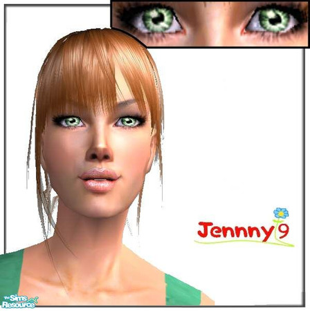 Sims 2 — Shiny Eyes Set - Green by Jennny9 — 