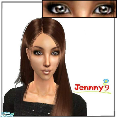 Sims 2 — Shiny Eyes Set - Brown by Jennny9 — 