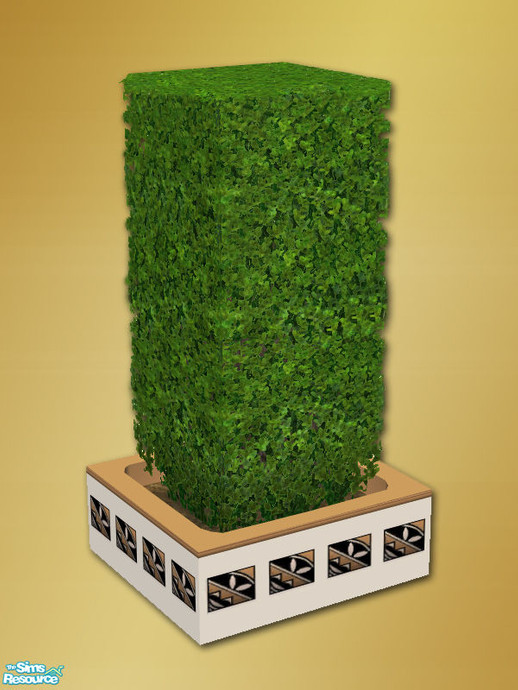 The Sims Resource Vista Patio Dining Tall Shrub Planter