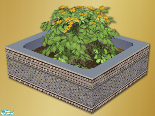 Sims 2 — Vista Patio - Dining - Bougainvillea Planter - 03 by Shakeshaft — Part of a recolour of my patio dining set in