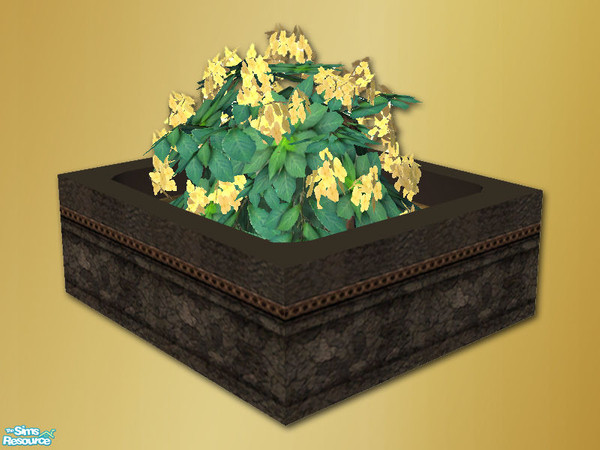 Sims 2 — Vista Patio - Dining - Hydrangea Planter - 02 by Shakeshaft — Part of a recolour set of my patio dining set in