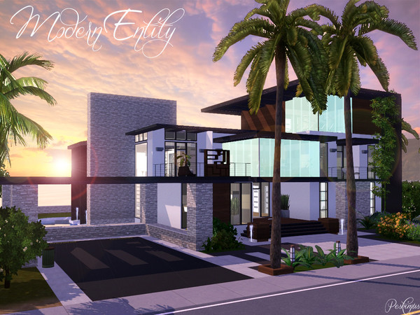 Sims 3 — Modern Entity by peskimus — Modern Entity is the perfect family home. It features 2 large bedrooms downstairs,