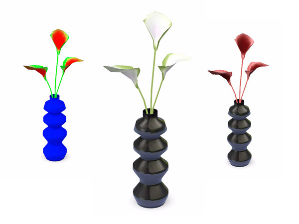 Sims 3 — MVK Calla Lily Vase by sim_man123 — Calla Lily vase from my MVK Kitchen. Made by sim_man123 from TSR. TSRAA.