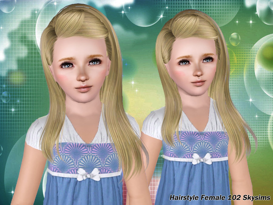 The Sims Resource Skysims Hair 102