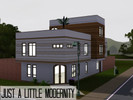 Sims 3 — Just a Little Modernity UNFURNISHED by Goat — This is a small to mid-sized piece of modernity for your sims.