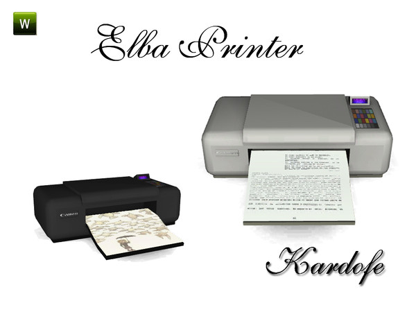 Sims 3 — kar_Elba Printer by kardofe — Decorative printer