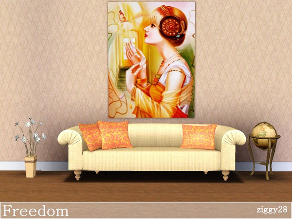 Sims 3 — Freedom by ziggy28 — Freedom. A medieval styled painting. Game mesh. Not recolurable. TSRAA