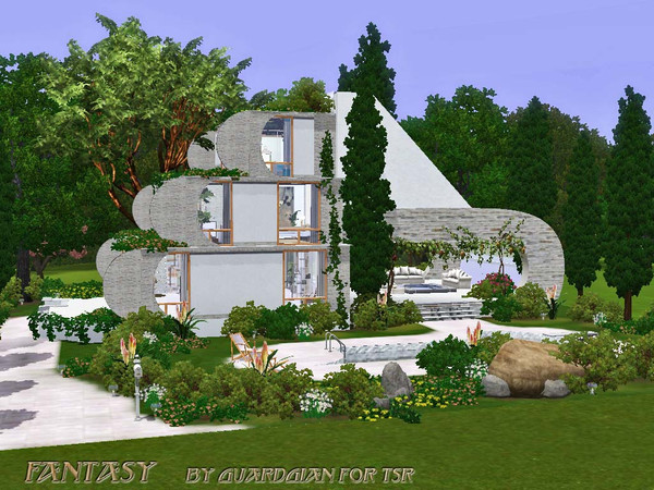 Sims 3 — Fantasy by Guardgian2 — 2 bedrooms, 2 bathrooms a living room, a kitchen, a dining room as well as a large