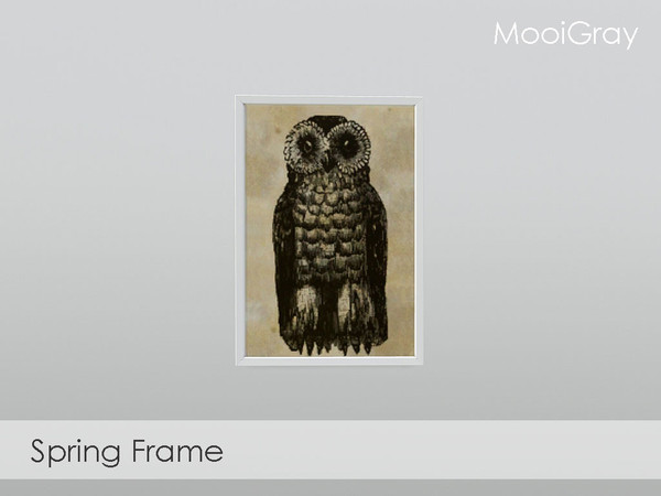 Sims 3 — Spring Frame by MooiGray — This clean-lined frame is great for displaying old prints in a modern way. From