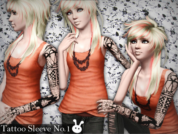 Sims 3 — Tattoo Sleeve No.1 by XxNikkibooxX — A tattoo sleeve for your teen, young adult, adult and even elders! This