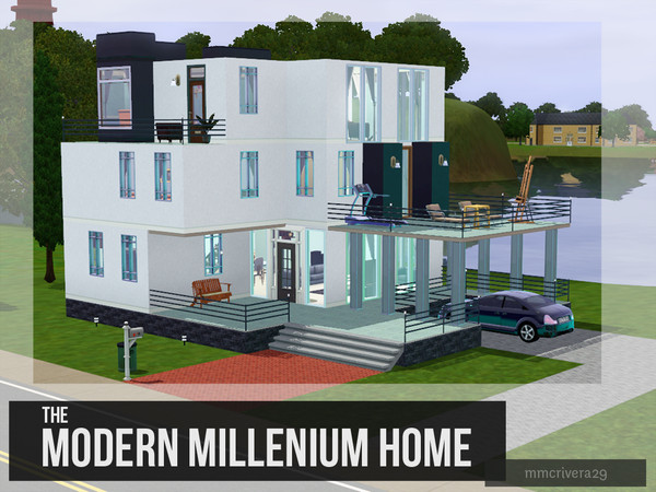 Sims 3 — Modern Millenium Home by mmcrivera292 — This one-of-a-kind modern three-bedroom home is absolutely perfect for