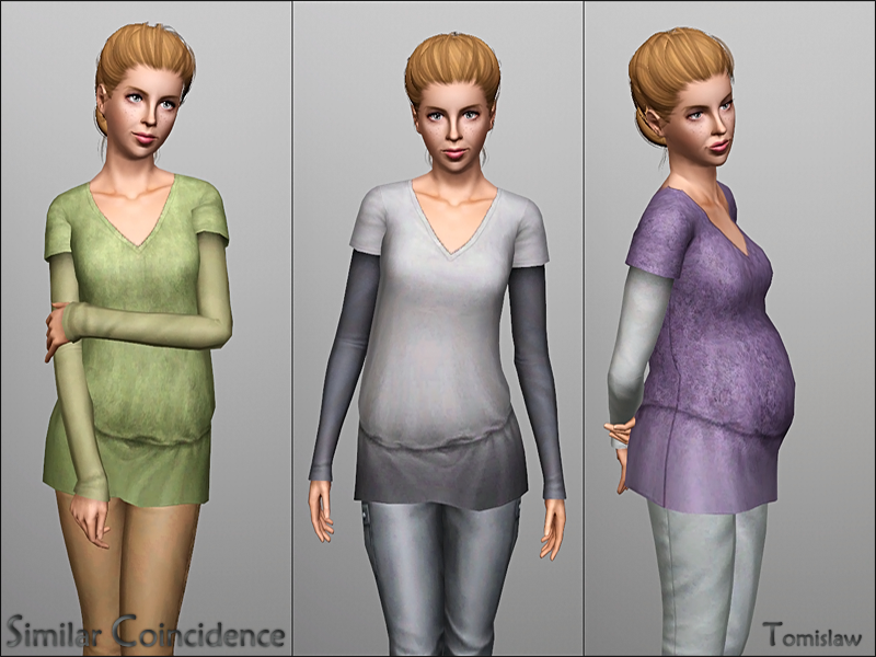 The Sims Resource - Maternity Top ~ Similar Coincidence