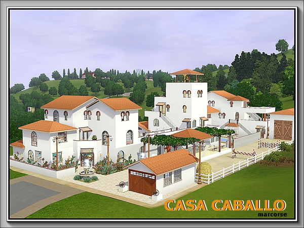 Sims 3 — Casa Caballo by marcorse — If you are seeking space for a multi-generational family of Sims - or just a very