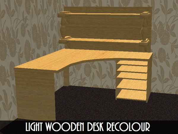 Sims 2 — Light Wooden Desk Recolor by staceylynmay2 — Light wooden desk recolour. Will need my mesh for it to show up in