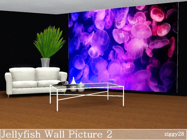 Sims 3 — Jellyfish Wall Picture 2 by ziggy28 — Jellyfish Wall Picture 2 in a set of 3. Custom mesh by Pralinesims, used