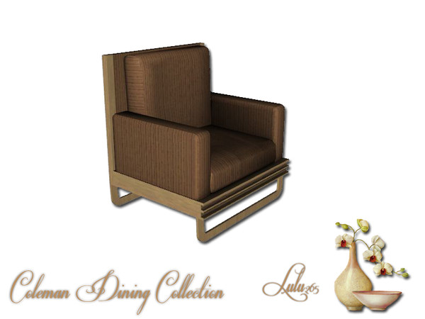 Sims 3 — Coleman Dining Collection Living Room Chair by Lulu265 — Part of the Coleman Dining Collection Fully CAStable