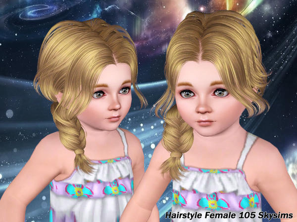 Sims 3 — Skysims Hair Toddler 105 by Skysims — Female hairstyle for toddlers.
