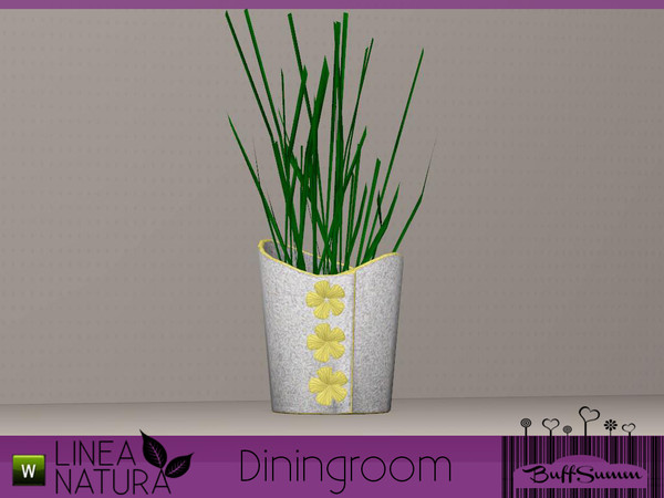 Sims 3 — Linea Natura Dining Grasflower by BuffSumm — Part of the *Linea Natura Series - Dining* ***TSRAA***