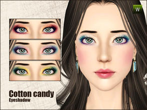 Sims 3 — Cotton candy eyeshadow by Gosik — New eyeshadow for female and male sims in every age (teens, adults and