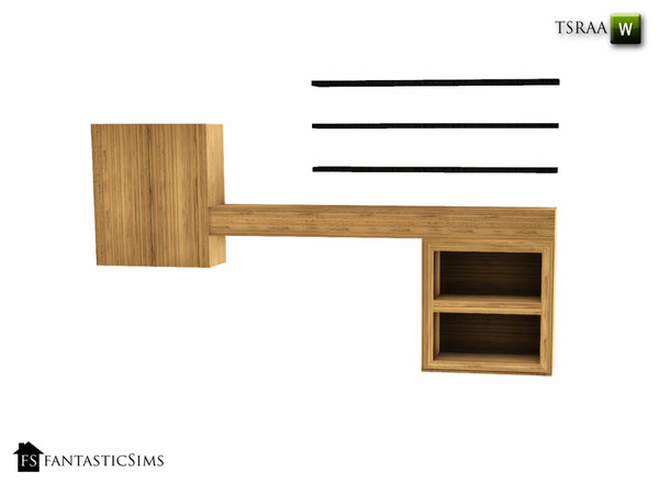 Sims 3 — Edmond Living Room Wall Shelving by fantasticSims — Modern and stylish Edmond Living Room Wall Shelving FS 