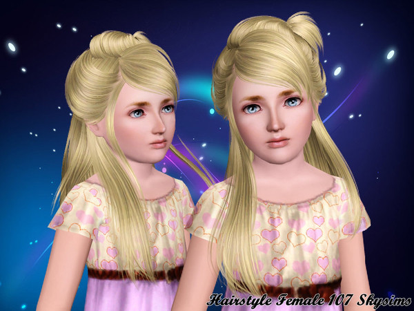 Sims 3 — Skysims Hair Child 107 by Skysims — Female hairstyle for children.
