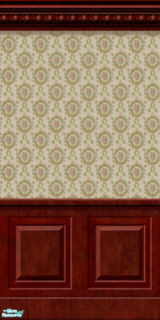 Sims 2 — Plain Wall Aged Victorian Dado by Henwen — A wall perfect for the interior of your haunted houses.