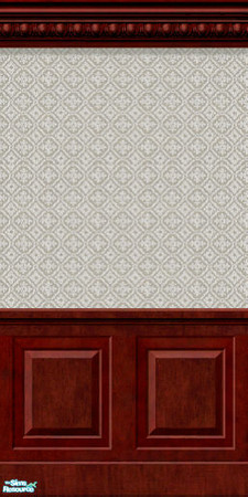 Sims 2 — Plain Wall Grey Print Dado by Henwen — A wall perfect for the interior of your haunted houses.