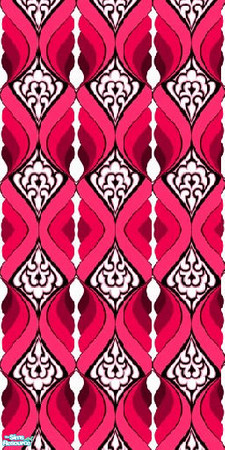 Sims 2 — Pink Diamonds by Roboty — A modern wallpapering for your sim\'s soon to be styling house to be adorn with. Made