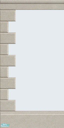 Sims 2 — Maxis Match Paste Stucco Wall by Helenloki — Maxis Match Paste Stucco Wall with Quoining.