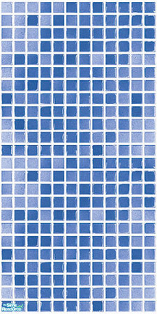 Sims 2 — Blue Mosaic Wall #4 by Hanefcik — Do you want to give Your Sims\' bathrooms a unique yet modern look? Buy this