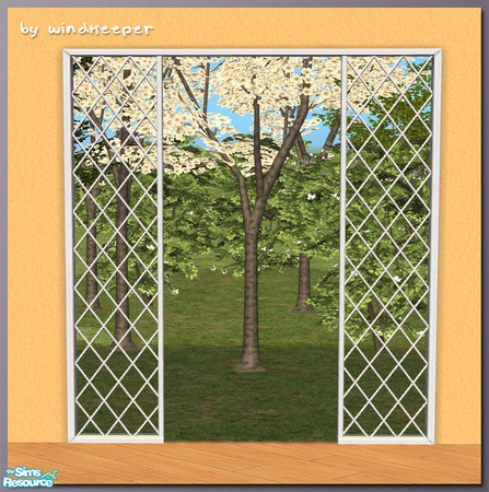 Sims 2 — Diana door arch no glass diag by Windkeeper — Diagonal version of Diana door arch no glass. Requires that file
