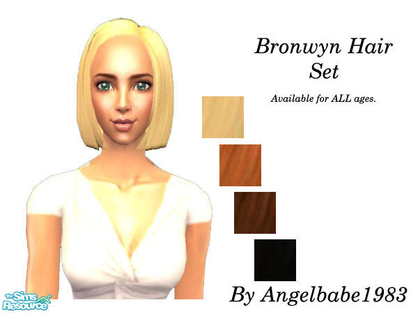 Sims 2 — Bronwyn Hair Set by Angelbabe1983 — Here\'s another hair set based on one of Raonjena\'s wonderful meshes. Comes